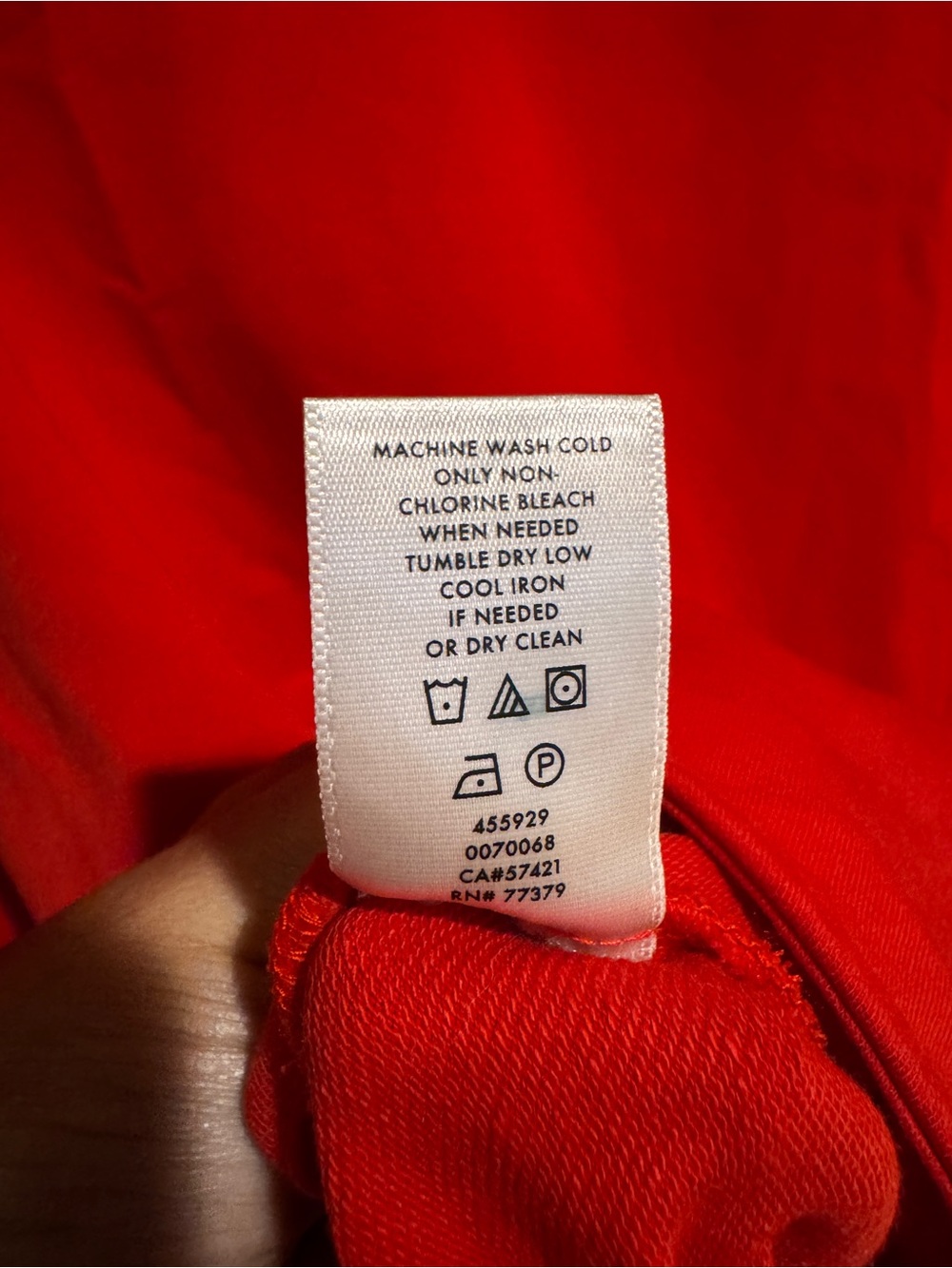 Ann Taylor Red Long Sleeve Tie-Waist Top - Picture 8 of 11